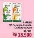 Promo Harga GARNIER Ampoule Mask Niacinamide + Kale, Vitamin C + Pineapple 1 sheet - Alfamidi