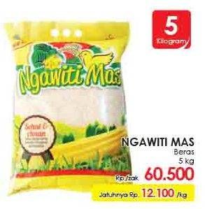 Promo Harga Ngawiti Mas Beras 5 kg - LotteMart