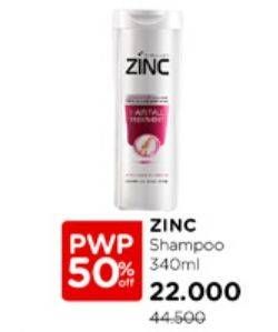 Promo Harga Zinc Shampoo 340 ml - Watsons