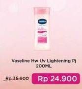 Promo Harga Vaseline Intensive Care Healthy White UV Lightening 200 ml - Indomaret
