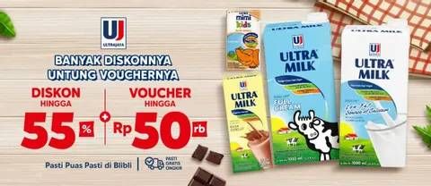 Promo Harga Ultra Milk Susu UHT  - Blibli
