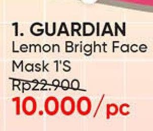 Promo Harga GUARDIAN Fruit Mask Lemon  - Guardian