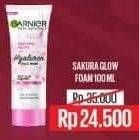 Promo Harga Garnier Sakura White Foam 100 ml - Alfamart