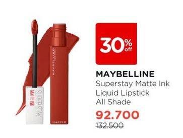Promo Harga Maybelline Super Stay Matte Ink All Variants 5 ml - Watsons