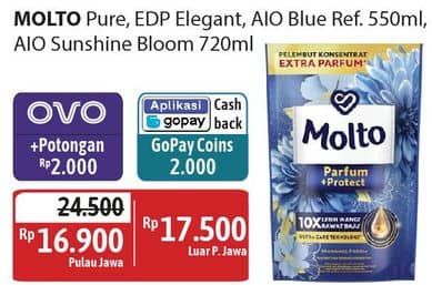 Promo Harga Molto Softener Ultra Pure/Molto Eau De Parfum/Molto All in 1   - Alfamidi