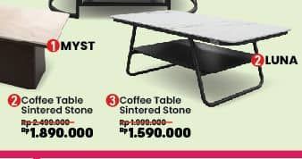 Promo Harga Courts Luna Coffee Table SIntered Stone  - COURTS