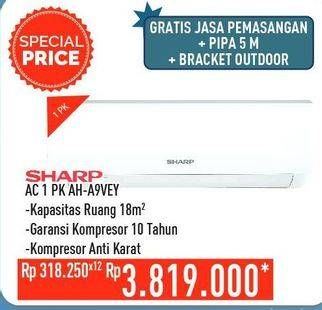 Promo Harga SHARP AH-A9VEY - AC 1PK  - Hypermart