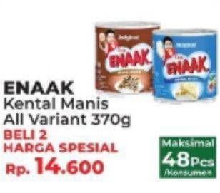 Promo Harga CAP ENAAK Susu Kental Manis All Variants per 2 kaleng 370 gr - Yogya