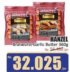 Promo Harga HANZEL Bratwurst Garlic Butter 360 gr - Hari Hari