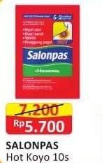 Promo Harga SALONPAS Koyo Pereda Nyeri Hot 10 pcs - Alfamart