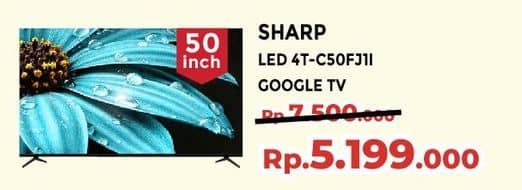 Promo Harga Sharp 4K UHD Google TV - 4TC50FJ1X  - Yogya