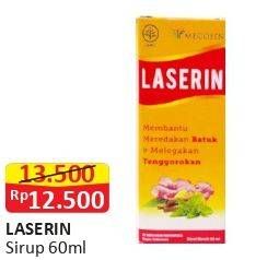 Promo Harga LASERIN Syrup Obat Batuk 60 ml - Alfamart