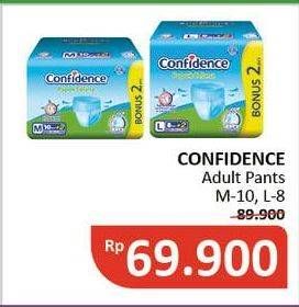 Promo Harga Confidence Adult Diapers Pants M10+2, L8+2 10 pcs - Alfamidi