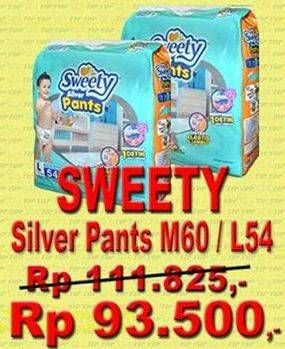 Promo Harga SWEETY Silver Pants M60, L54  - TIP TOP