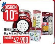 Promo Harga LOYAL Stop Kontak/Kabel Roll  - Hypermart