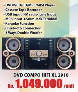 Promo Harga POLYTRON Compo HiFi XL 2910  - Hari Hari