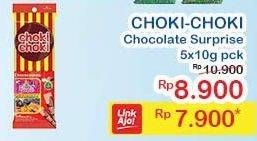 Promo Harga CHOKI-CHOKI Coklat per 5 pcs 10 gr - Indomaret
