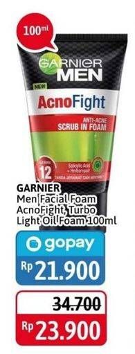 Promo Harga GARNIER MEN Acno Fight Facial Foam 100 ml - Alfamidi