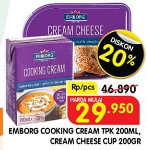 Promo Harga Emborg Cooking Cream/Cream Cheese  - Superindo