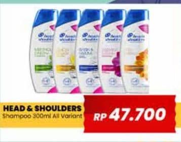 Promo Harga Head & Shoulders Shampoo All Variants 300 ml - Yogya