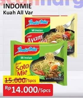 Promo Harga Indomie Mi Kuah All Variants 65 gr - Alfamart