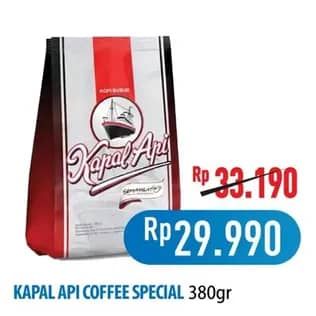 Promo Harga Kapal Api Kopi Spesial Silver 380 gr - Hypermart