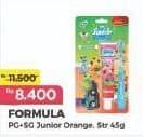 Promo Harga Formula Pasta Gigi Sikat Gigi Junior Pack Orange, Strawberry 2 pcs - Alfamart