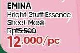 Promo Harga Emina Bright Stuff Essence Sheet Mask 23 gr - Guardian