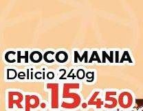 Promo Harga CHOCO MANIA Choco Mania Delicio Classic Cookies 225 gr - Yogya