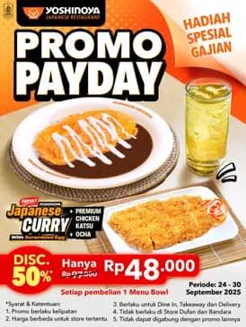 Promo Harga Promo Payday  - Yoshinoya