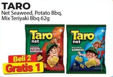 Promo Harga Taro Net Seaweed, Potato BBQ, Mix Teriyaki Barbeque 65 gr - Alfamart