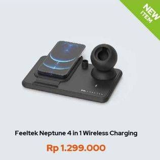 Promo Harga FEELTEK Neptune 4 in 1 Wireless Charging  - iBox