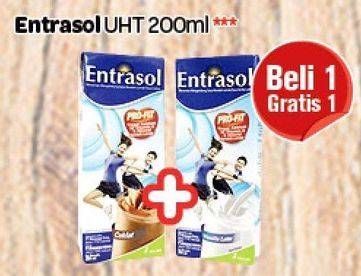 Promo Harga ENTRASOL Susu UHT 200 ml - Carrefour
