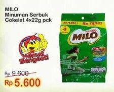 Promo Harga MILO ActivGo Reguler per 4 sachet 22 gr - Indomaret