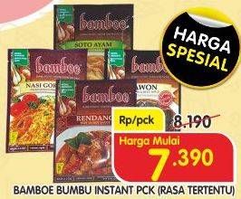 Promo Harga BAMBOE Bumbu Instant Jenis Tertentu  - Superindo