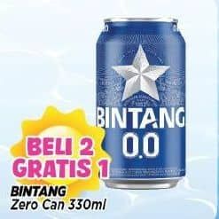 Promo Harga Bintang Zero Original 330 ml - Alfamart