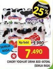 Promo Harga CIMORY Yogurt Drink All Variants per 4 botol 70 ml - Superindo