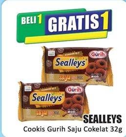 Promo Harga Sealleys Cookies Gurih Saju Cokelat 32 gr - Hari Hari