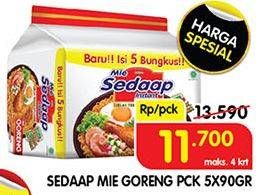 Promo Harga SEDAAP Mie Goreng Original 90 gr - Superindo