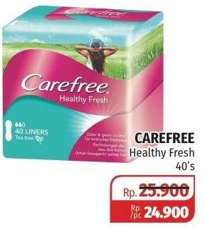 Promo Harga Carefree Healthy Fresh 40 pcs - Lotte Grosir