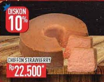 Promo Harga Chiffon Cake Strawberry  - Hypermart