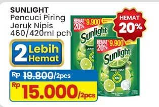 Promo Harga Sunlight Pencuci Piring Jeruk Nipis 100 435 ml - Indomaret