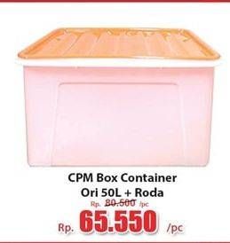 Promo Harga CPM Container Box + Roda Ori 50000 ml - Hari Hari