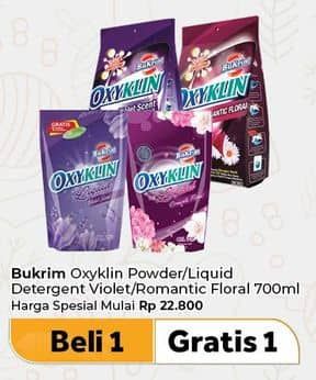 Promo Harga Bukrim Oxyklin Liquid/Powder Detergent  - Carrefour