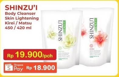 Promo Harga SHINZUI Body Cleanser Kirei, Matsu 420 ml - Indomaret