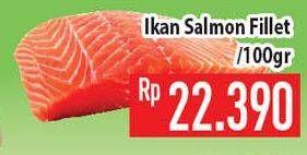 Promo Harga Salmon Fillet per 100 gr - Hypermart