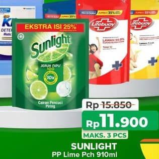 Promo Harga Sunlight Pencuci Piring Jeruk Nipis 100 910 ml - Yogya