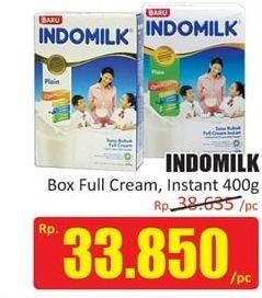 Promo Harga INDOMILK Susu Bubuk Omega 3 Full Cream, Full Cream Instan 400 gr - Hari Hari