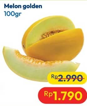 Promo Harga Melon Golden per 100 gr - Hypermart