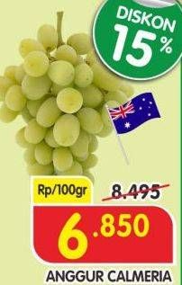 Promo Harga Anggur Calmeria per 100 gr - Superindo